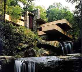 Frank Lloyd Wright: la "Casa sulla cascata", Fallingwater: Reference: www.hyperhistory.com