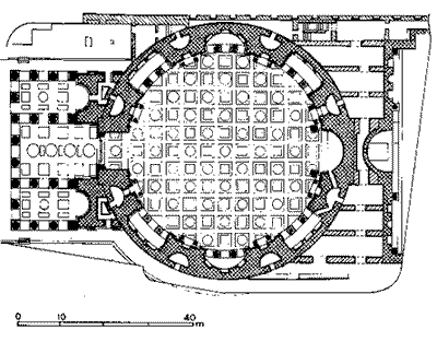Pantheon - pianta - Architettura Romana; John B.Ward-Perkins - Electa Editrice, Milano 1979