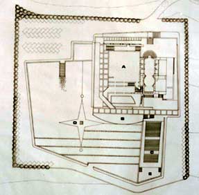 Progetto di restauro dell'Abbazia di Corazzo - planimetria generale - GUVI Progetti © copyright