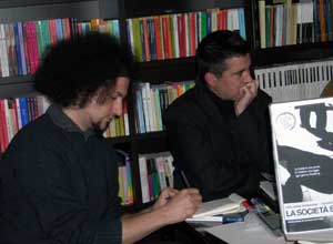 Emiliano Morrone e Pierpaolo Cetera alla presentazione del libro a Mirto Crosia - 9 dicembre 2007, Libreria Alvaro